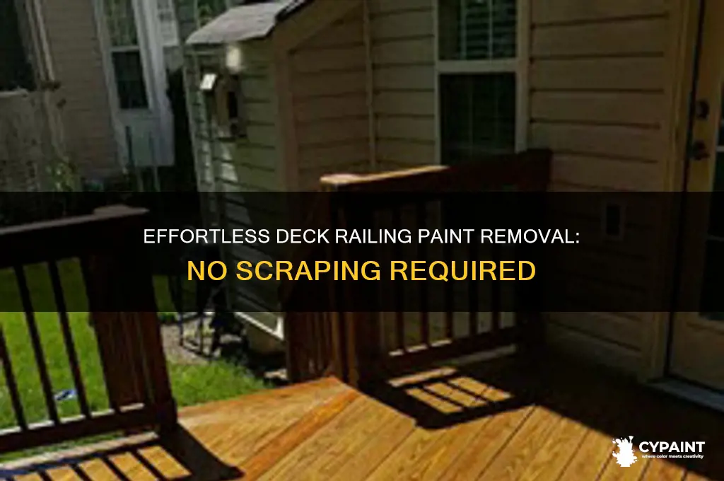 how to strip paint off of deck railing without scraping