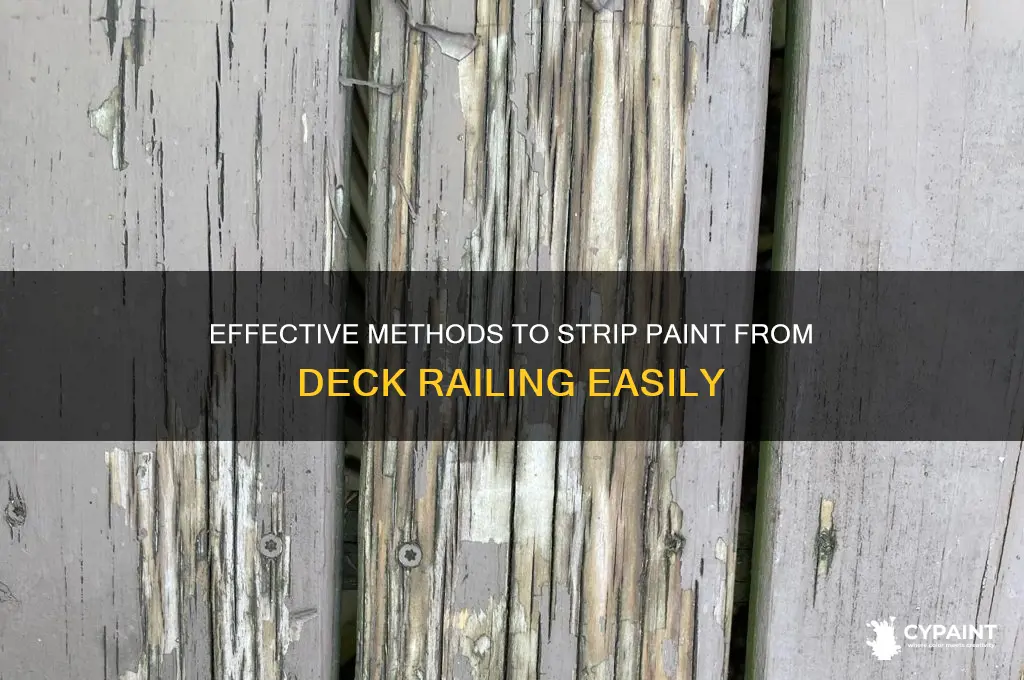 how to strip paint off of deck railing