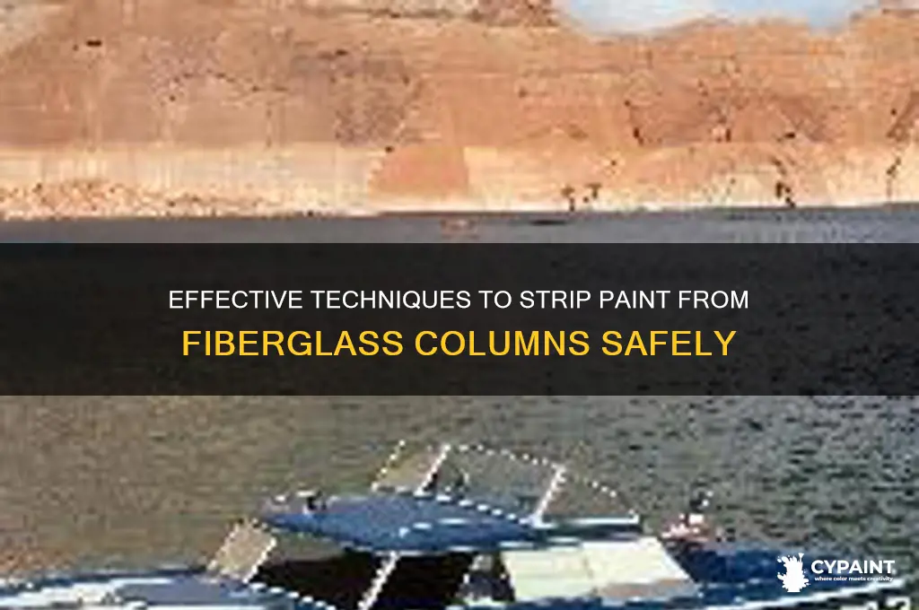 how to strip paint off of fiberglass columns