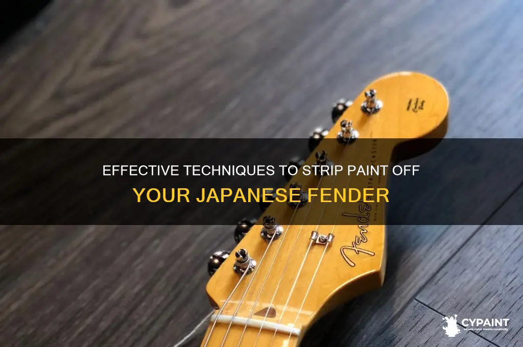 how to strip paint off of japanese fender