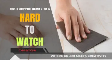 Warning: Painful Paint Stripping Process Revealed – Watch at Your Own Risk