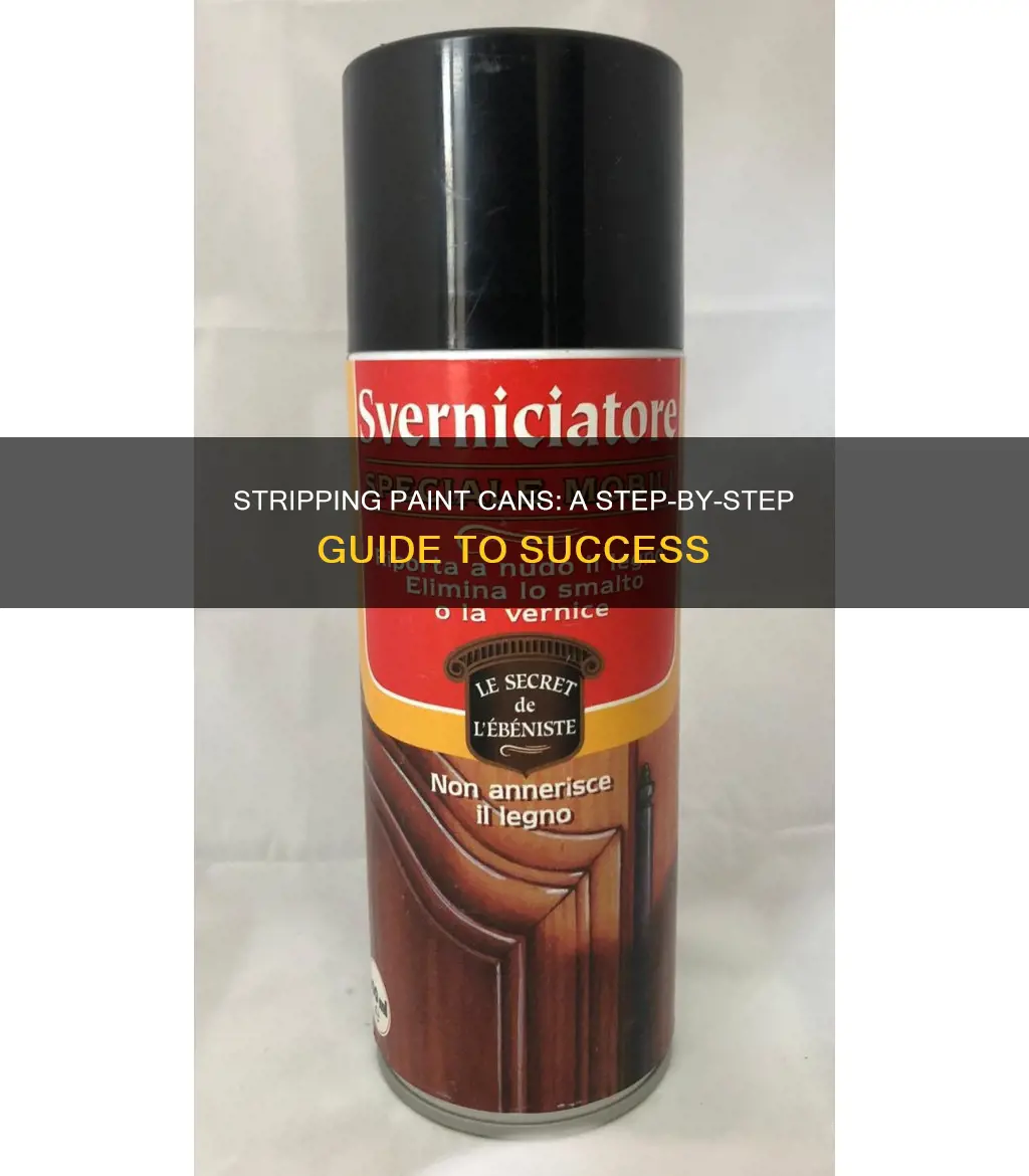 how to strip the inside of a paint can