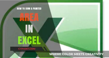 Mastering Excel: Summing Painted Areas with Precision and Ease