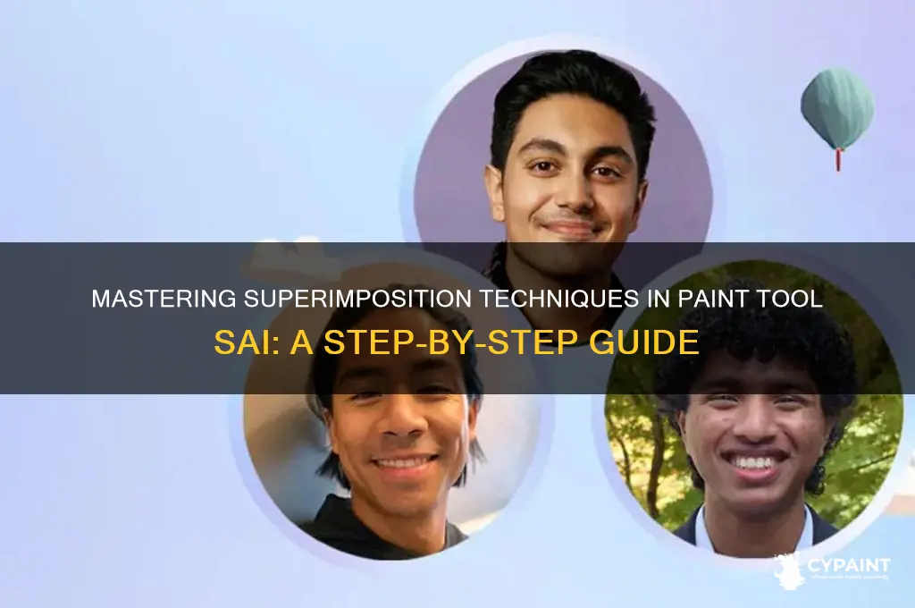 how to superimpose things on paint tool sai