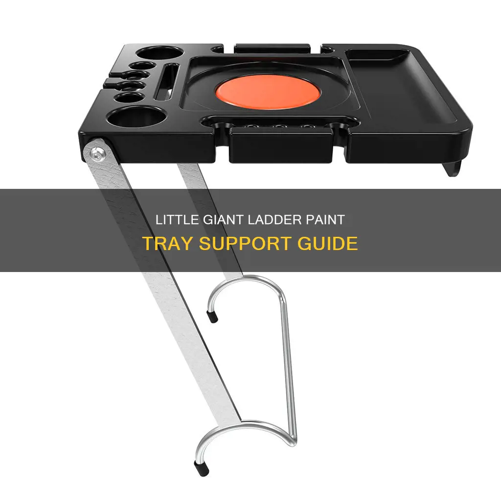 how to support paint tray on little giant ladder