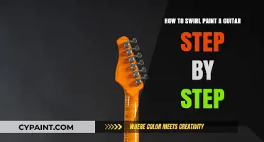 Swirling Guitar Art: Step-by-Step Paint Guide