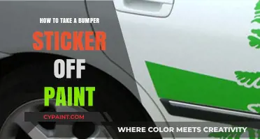 Effective Methods to Safely Remove Bumper Stickers from Car Paint