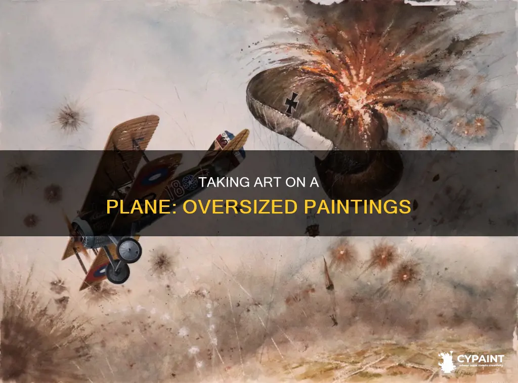how to take a large painting on a plane