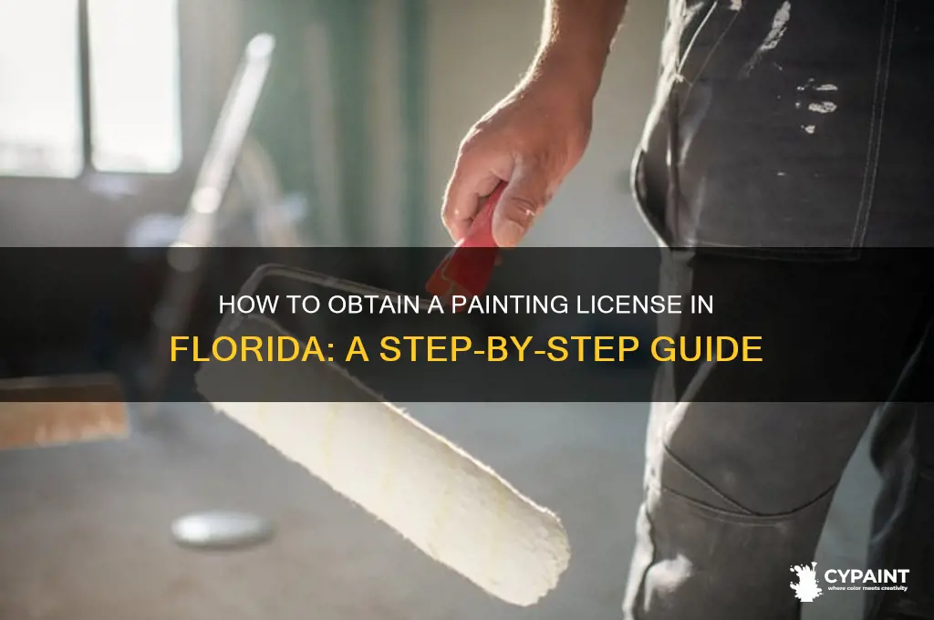 how to take a painting license in florida