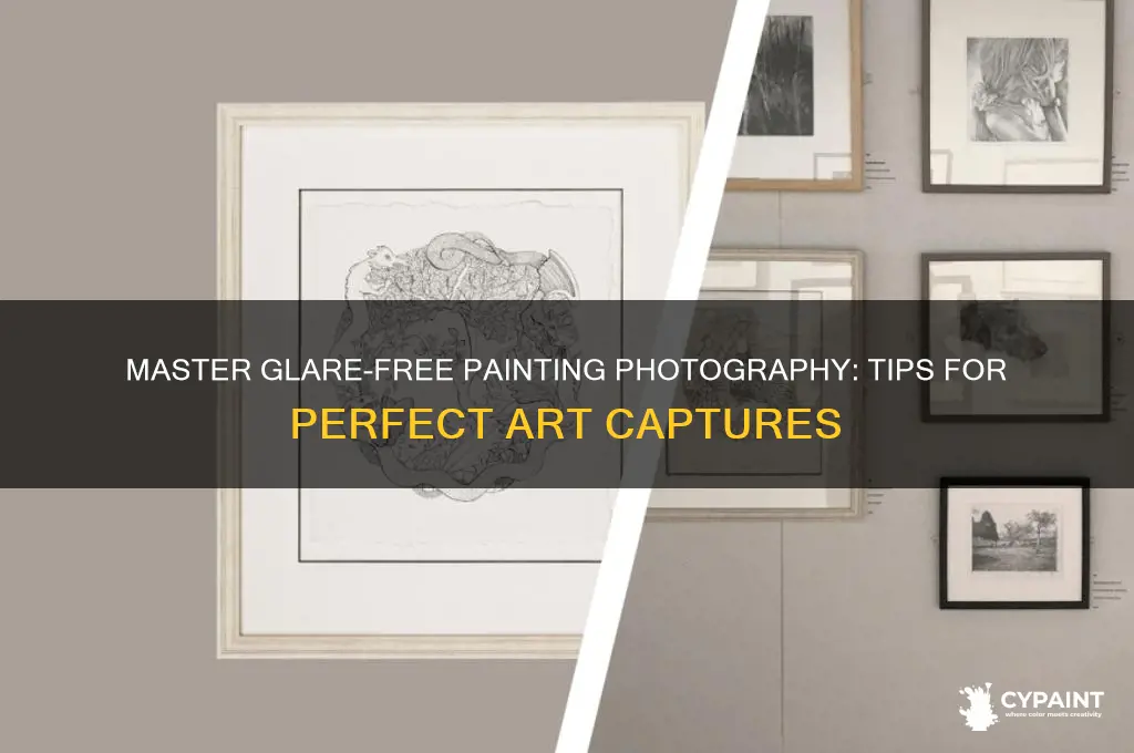 how to take a photo of a painting without glare