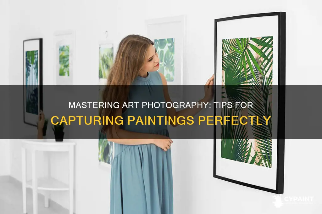how to take a photo of a painting