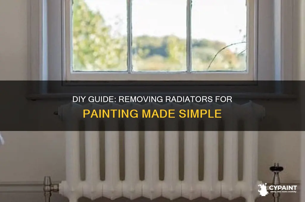 how to take a radiator off to paint