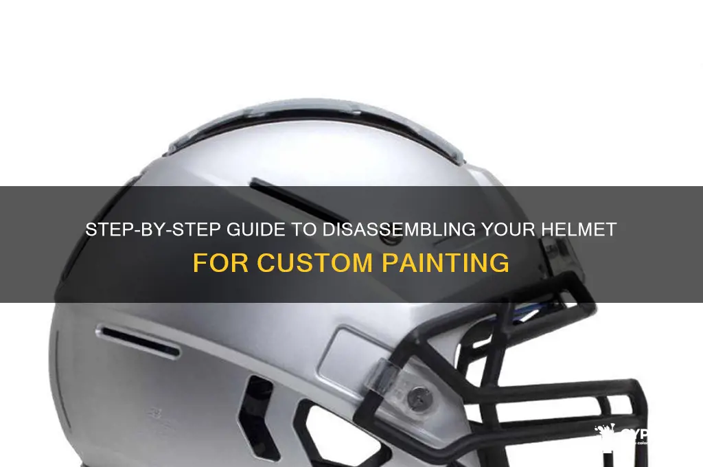 how to take apart a helmet to paint