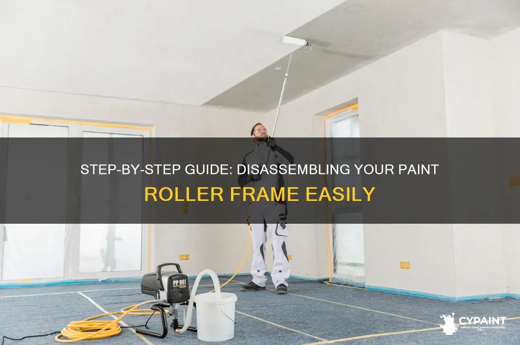 how to take apart a paint roller frame