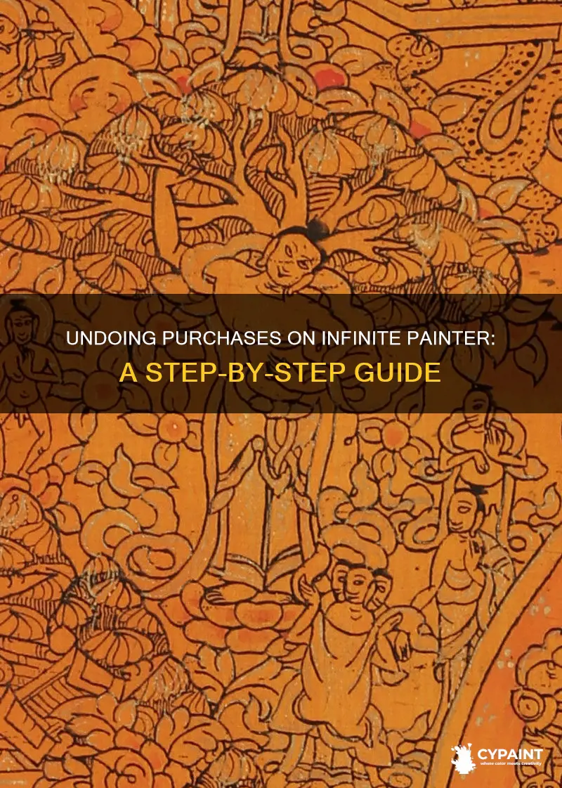 how to take back a purchase on infinite painter