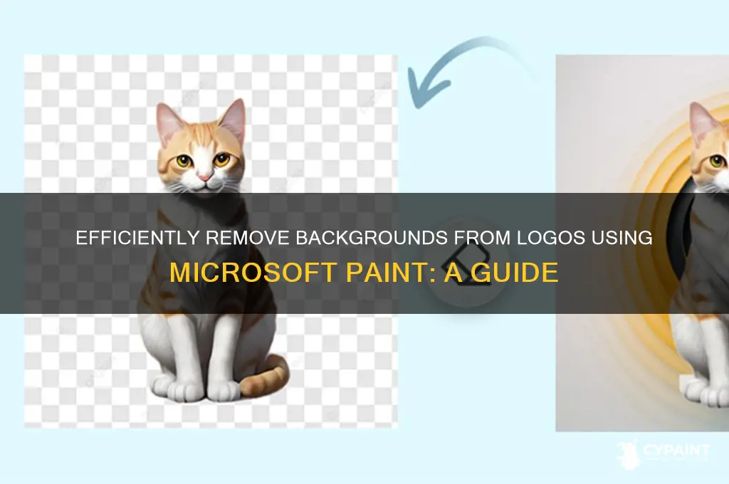 how to take background out of a logo in paint