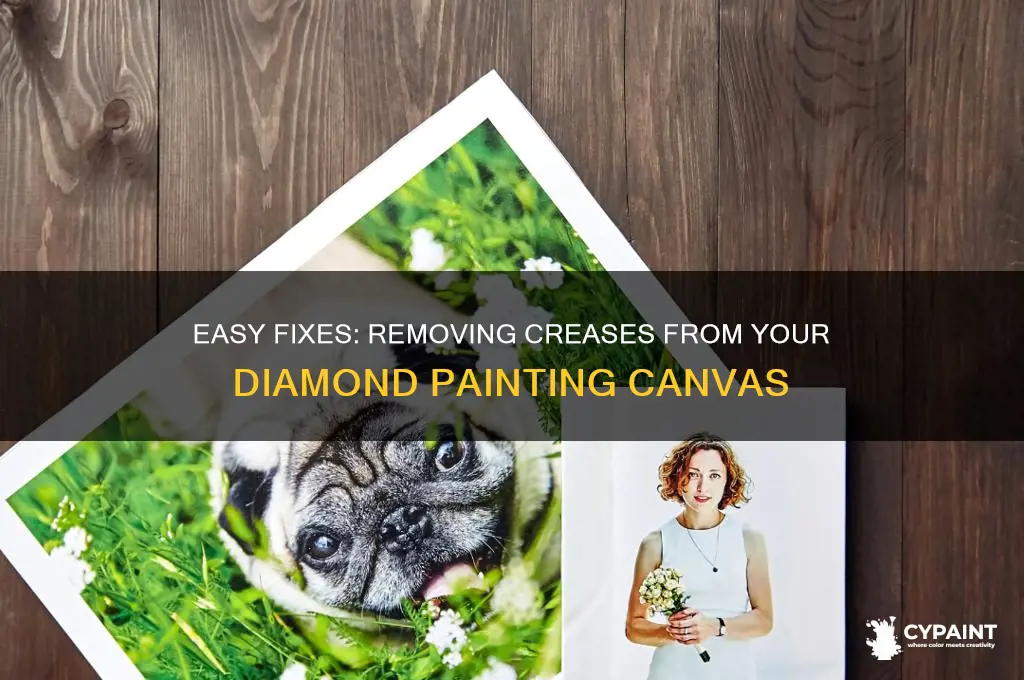 how to take creases out of diamond painting
