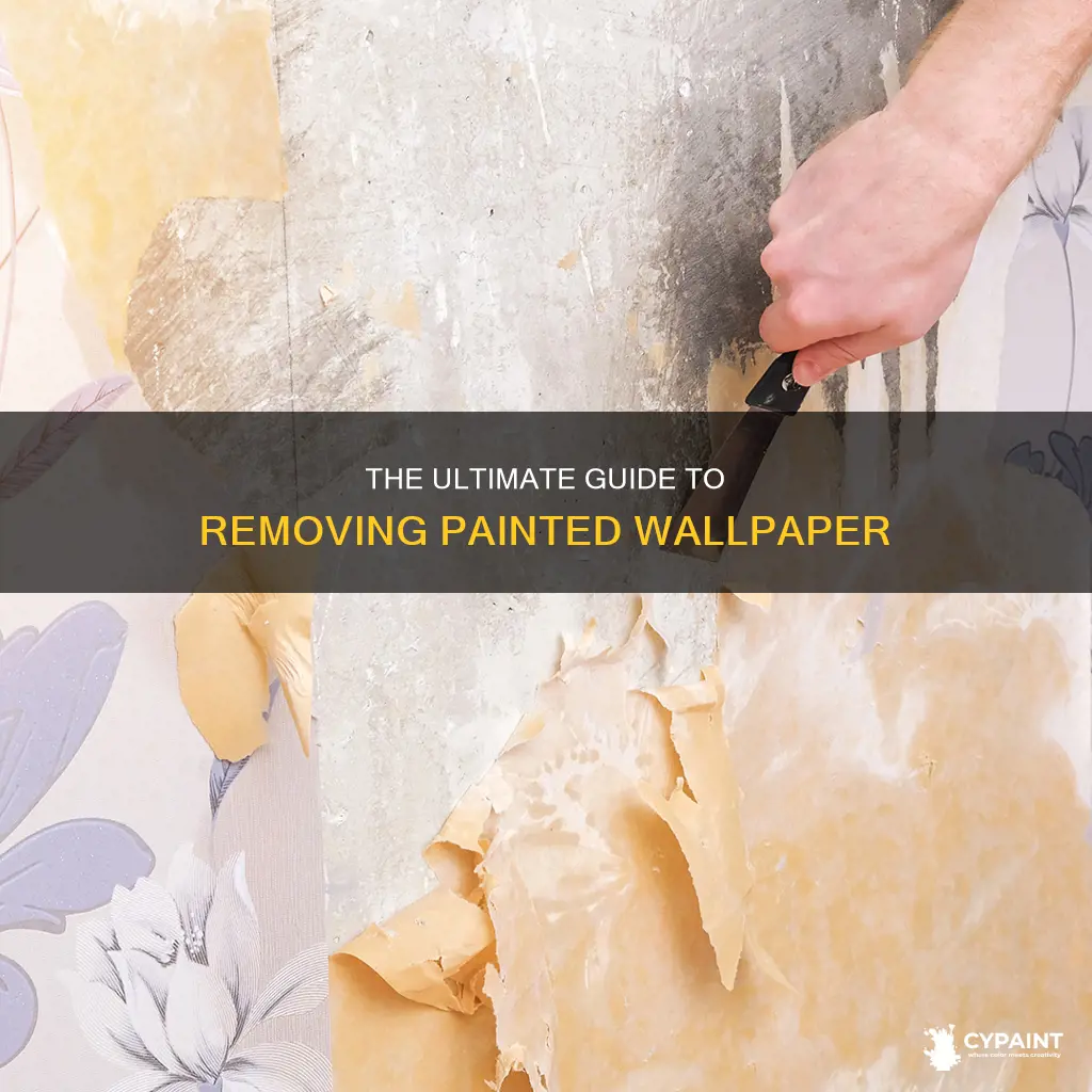how to take down wallpaper that has been painted