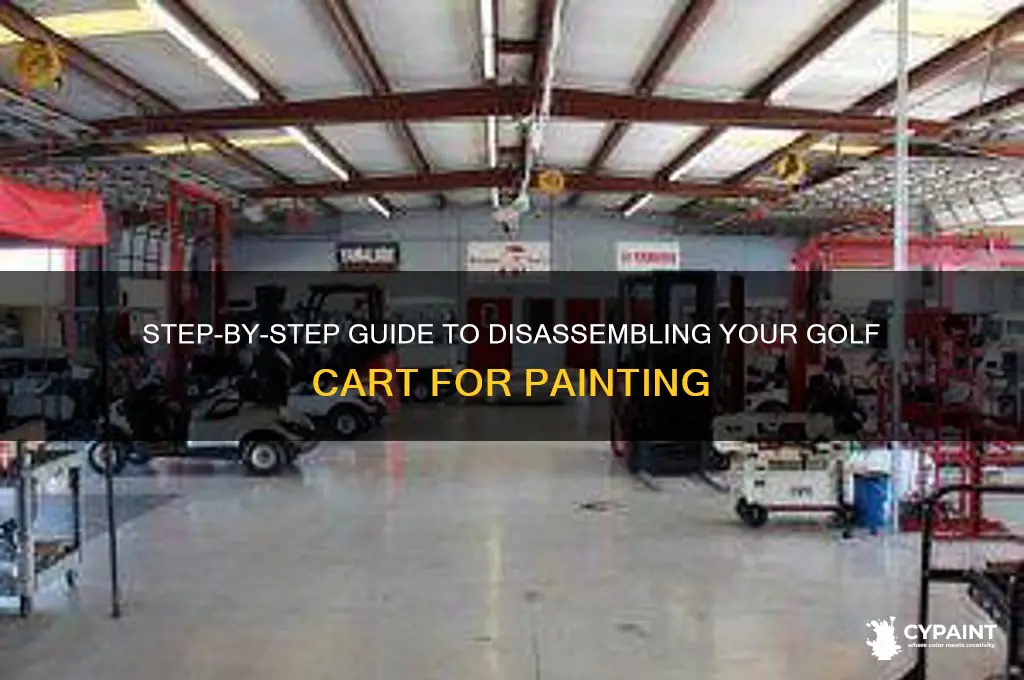 how to take golf cart apart for painting