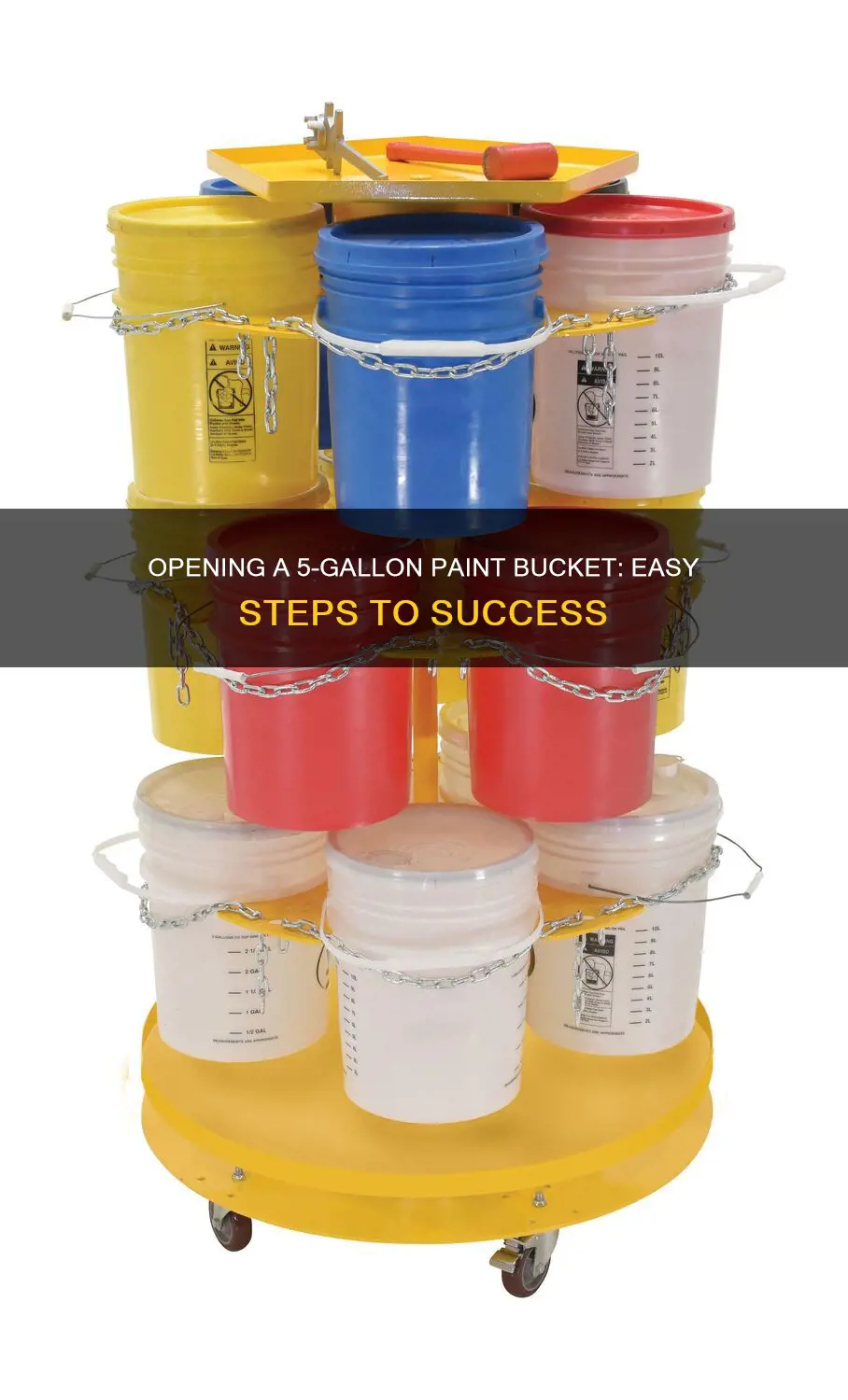 how to take lid off 5 gallon paint bucket