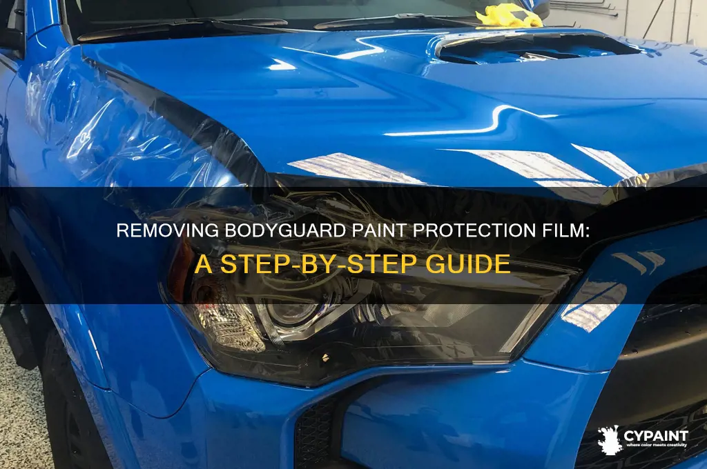 how to take off bodyguard paint protection film