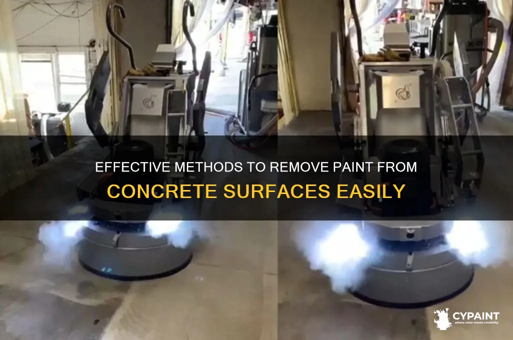 how to take off paint from concrete