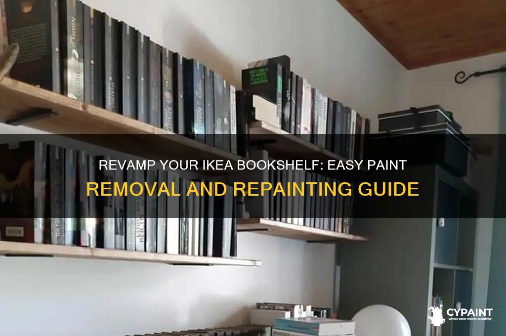 how to take off paint from ikea bookshelf and repaint