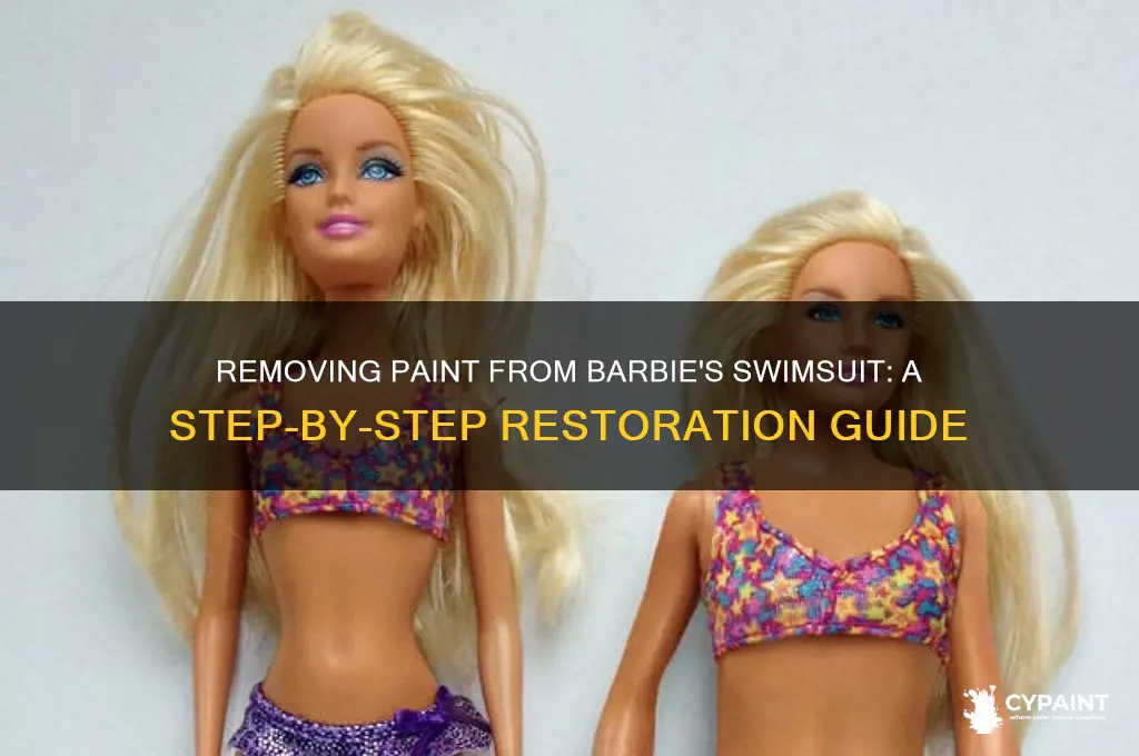 how to take off paint off a barbie