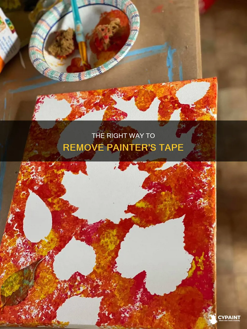 how to take off painters tape without peeling paint