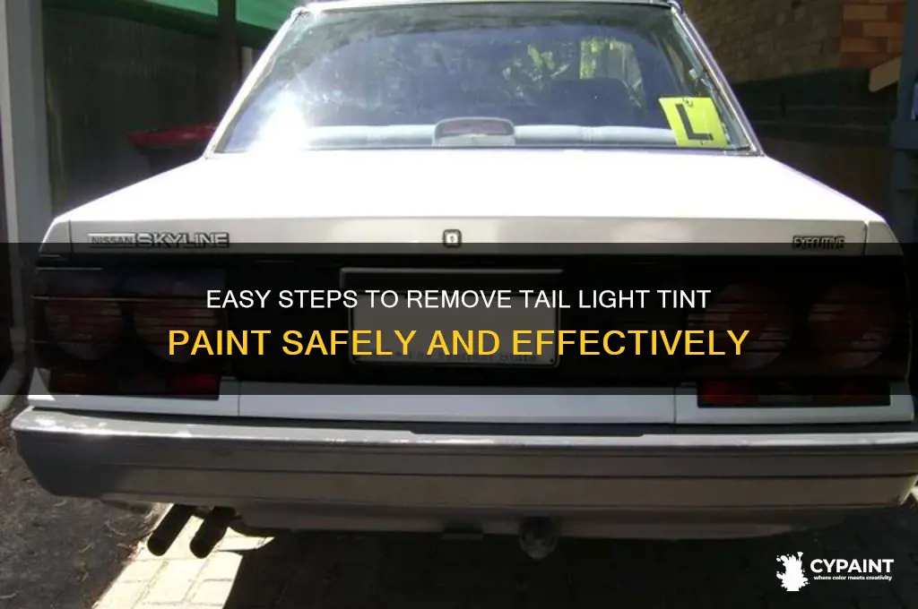 how to take off tail light tint paint