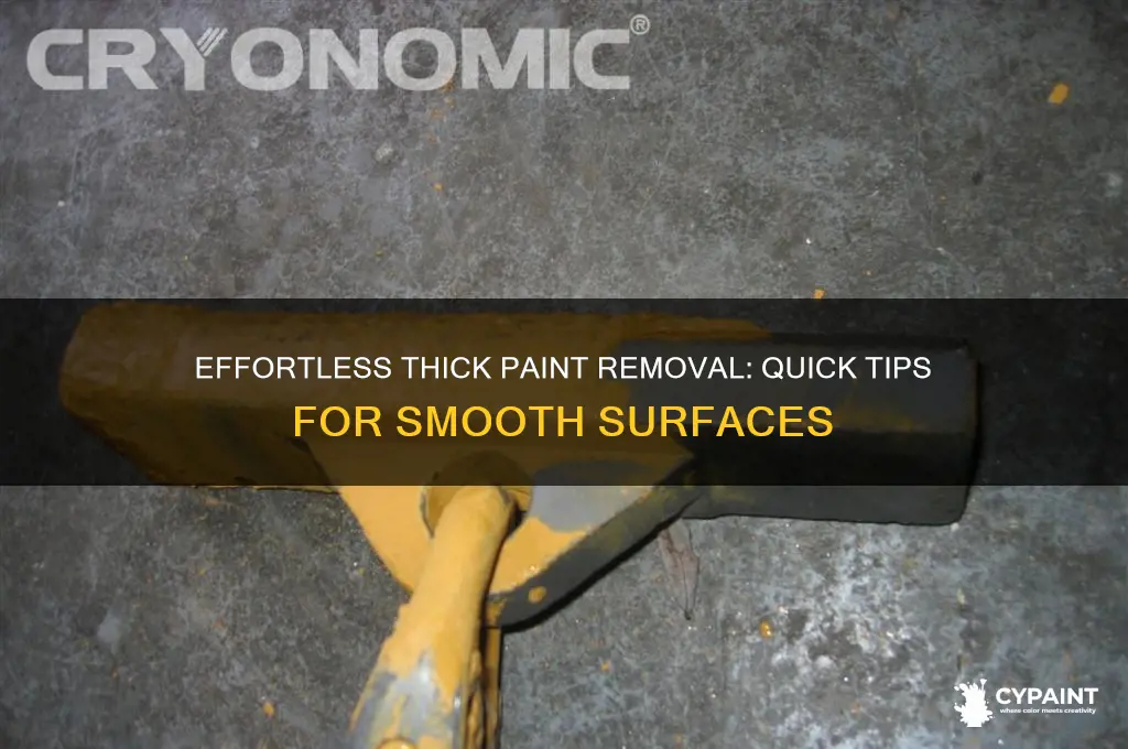 how to take off thick paint off easy