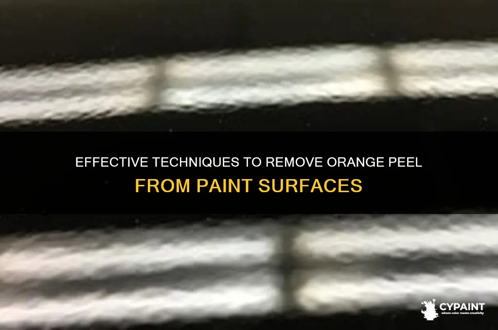 how to take orange peel out of paint