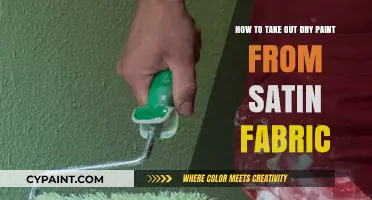Removing Dry Paint from Satin Fabric: Effective Techniques