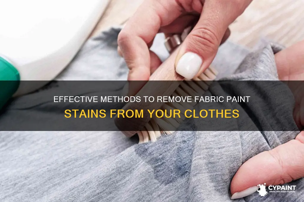 how to take out fabric paint from clothes