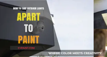 DIY Guide: Disassembling Outdoor Lights for Easy Painting Tips