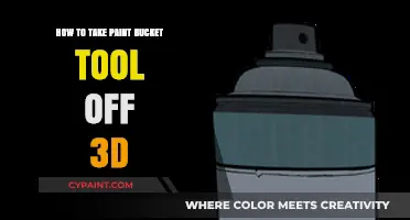Removing the Paint Bucket Tool in 3D Modeling Software: A Quick Guide
