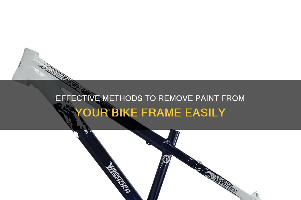 how to take paint off a bike frame