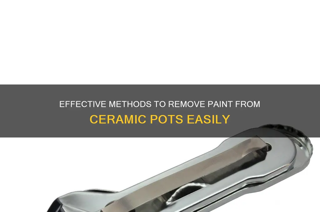 how to take paint off a ceramic pot
