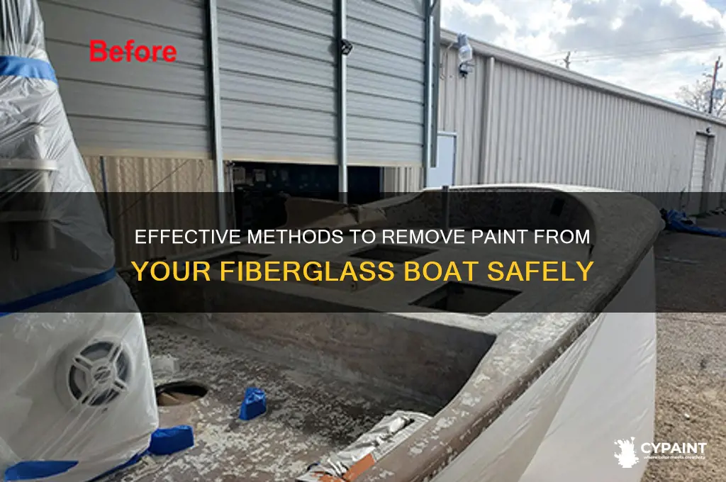 how to take paint off a fiberglass boat