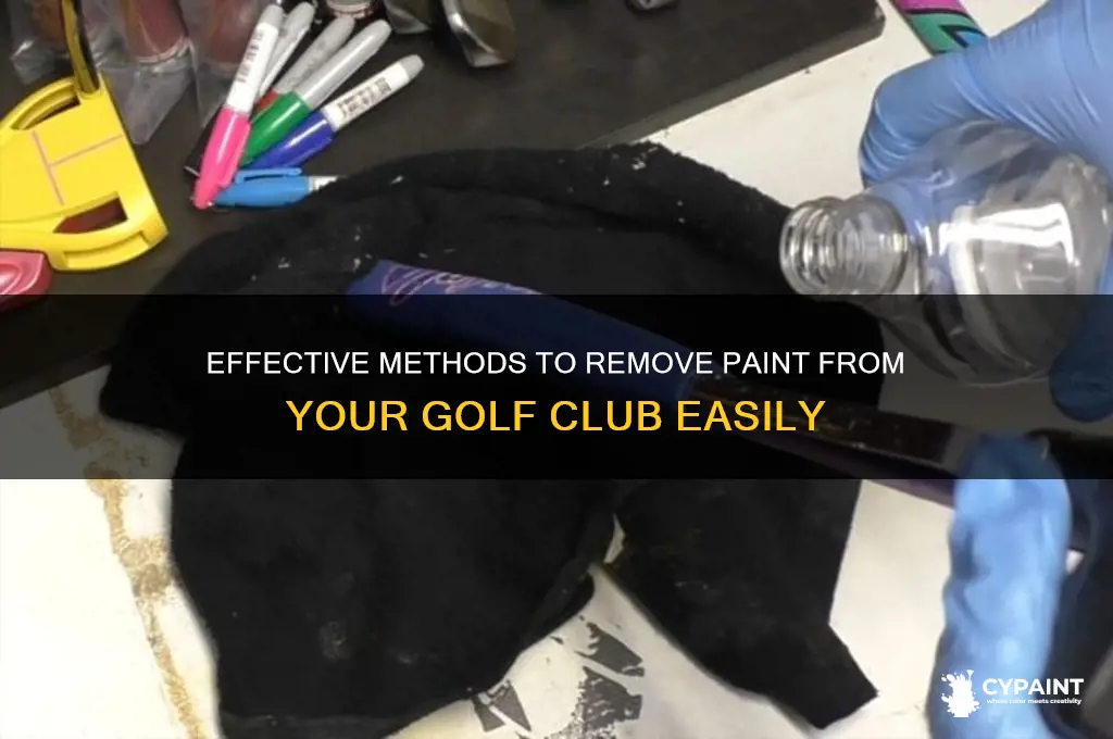 how to take paint off a golf club