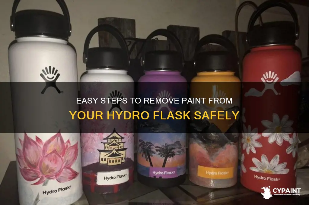 how to take paint off a hydro flask