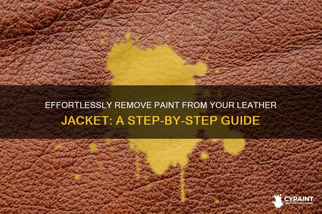 how to take paint off a leather jacket