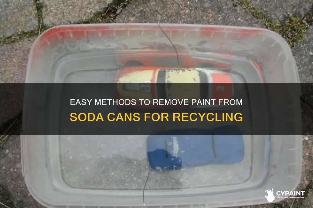 how to take paint off a soda can