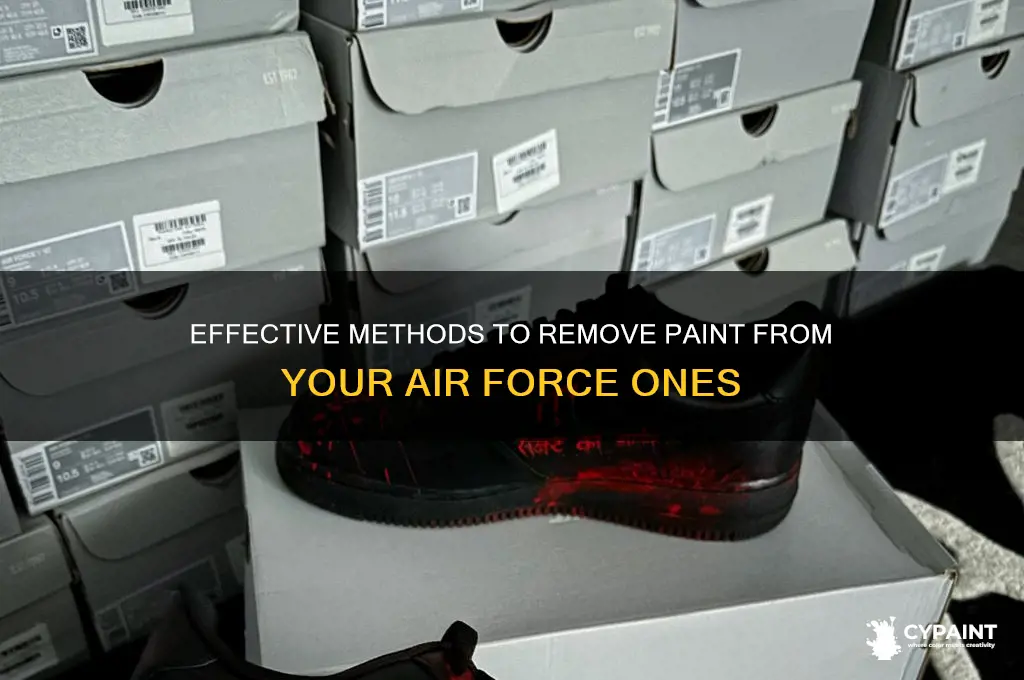 how to take paint off air force ones