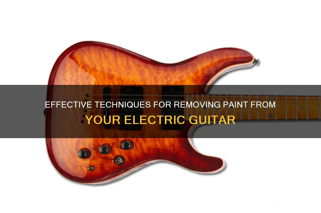 how to take paint off an electric guitar