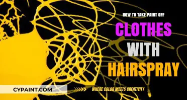 Quick Fix: Removing Paint Stains from Clothes Using Hairspray
