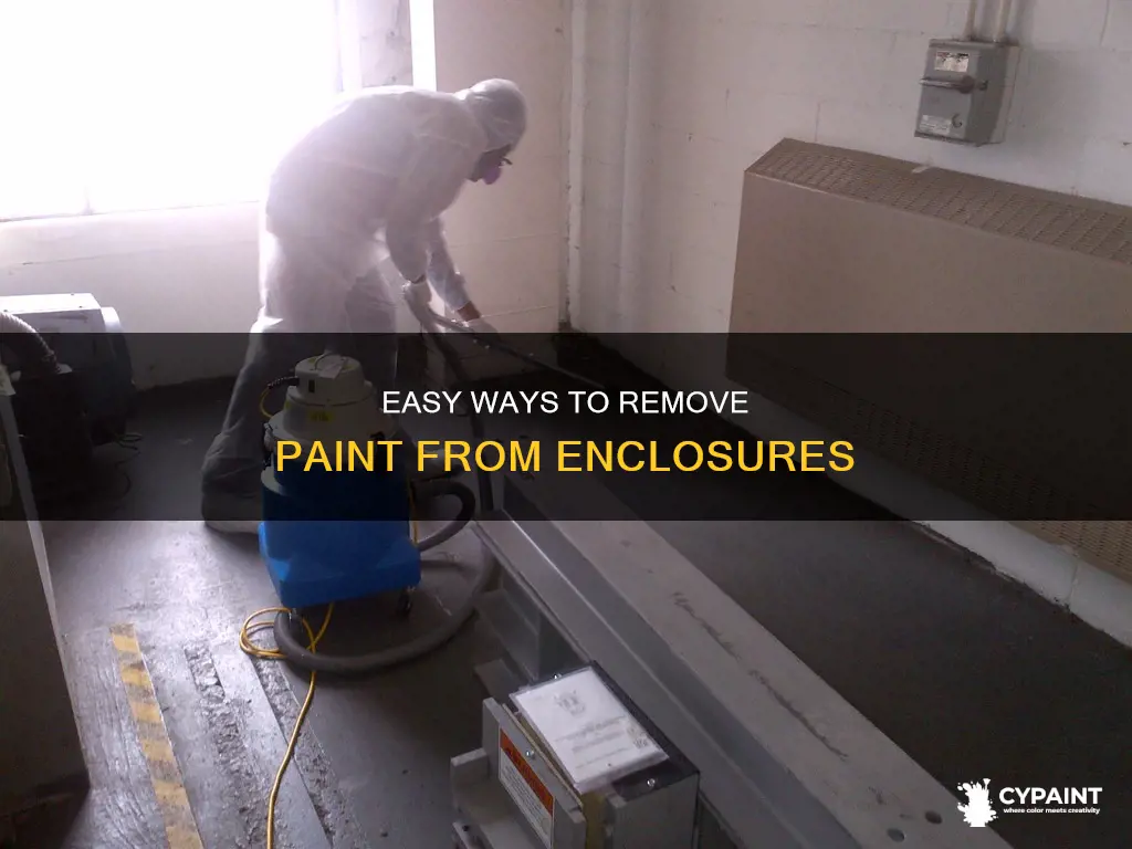 how to take paint off enclosed without power wash