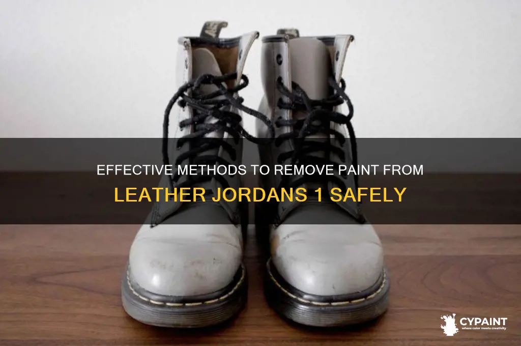 how to take paint off leather jordans 1