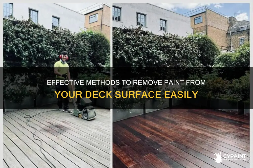 how to take paint off of a deck