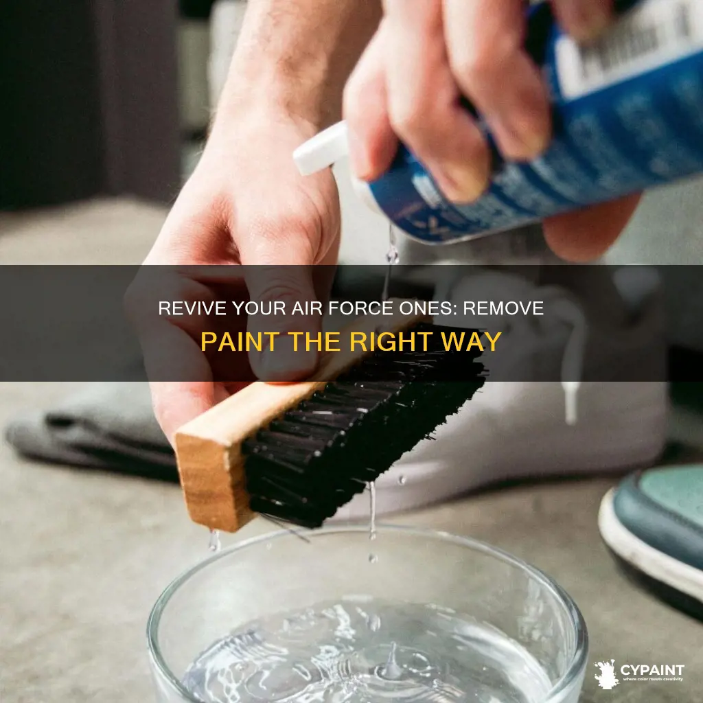 how to take paint off of air force ones